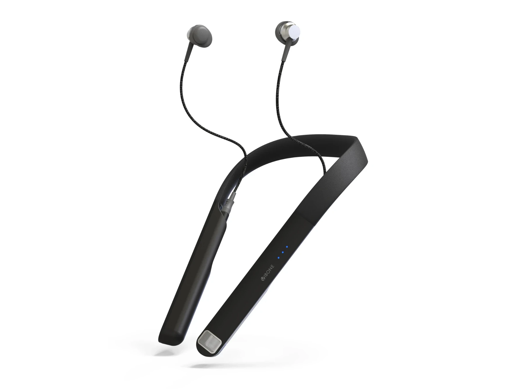 骨伝導集音器 Vibone nezu 5 の本体とイヤホン